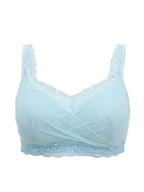 Comfort Lace Wireless Full Figure Bandeau Bra