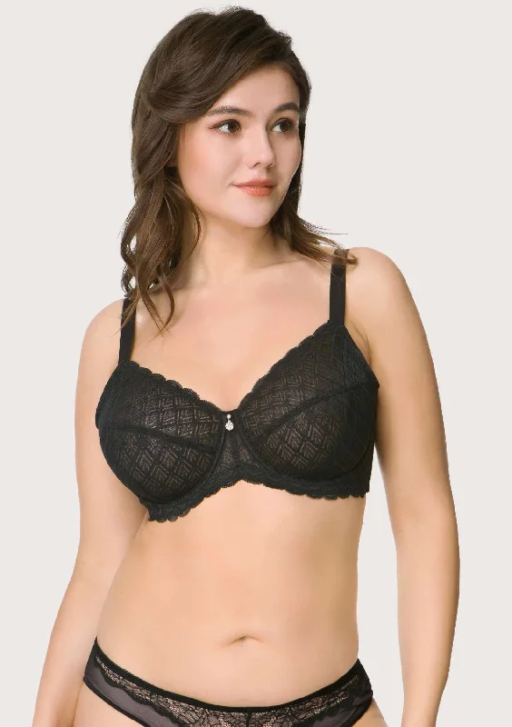 HSIA Plaid Lace Underwire Bra