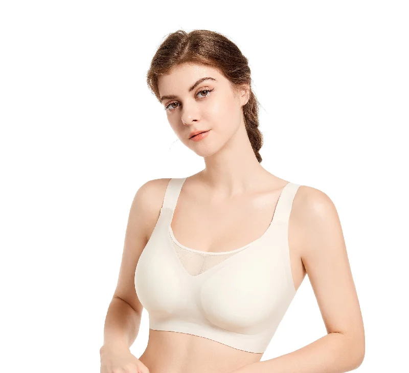 MaxUplift Comfort Mesh Push In Wireless Bra