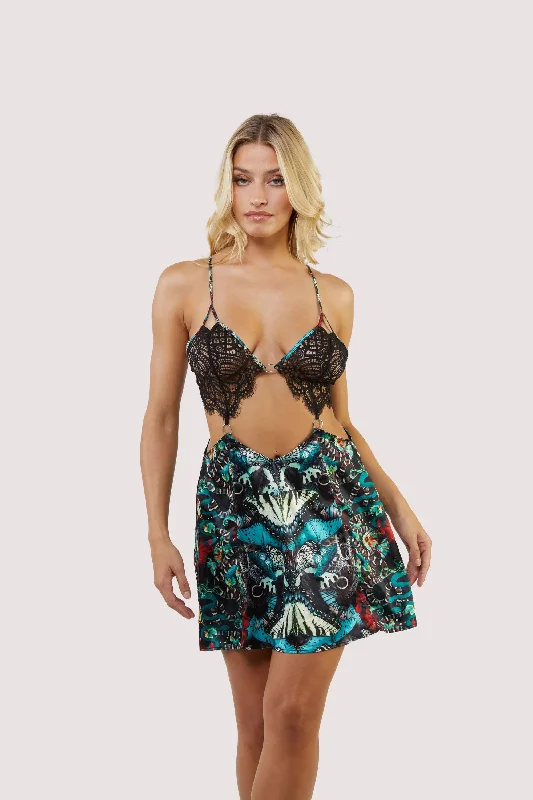 Menagerie Snake Print Slip Dress