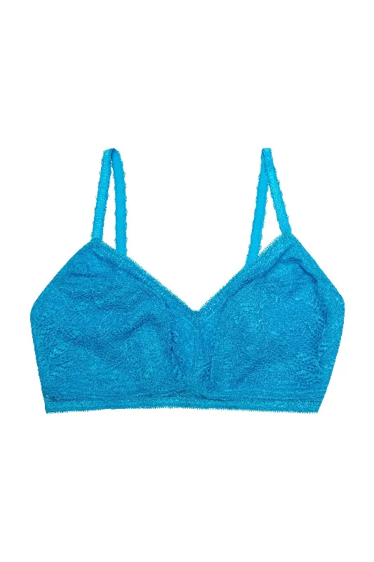 Emma Sky Blue Lace Wireless Bra