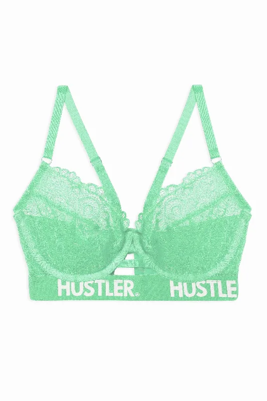 Branded Mint Lace Bra