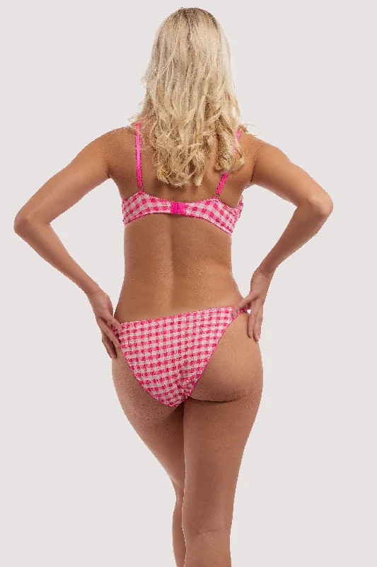 Daisy Pink Gingham Brief