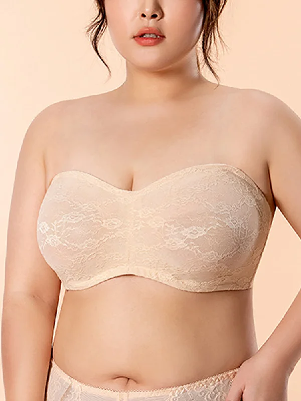 Ultra-thin Breathable Lace Strapless Bra