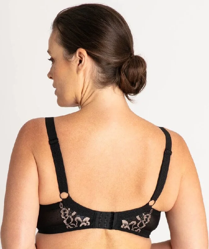 Ava & Audrey Celine Lace Full Cup Underwire Bra - Black/Gold