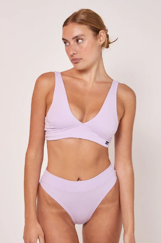 BERTA ORGANIC COTTON BRALETTE - LAVENDER