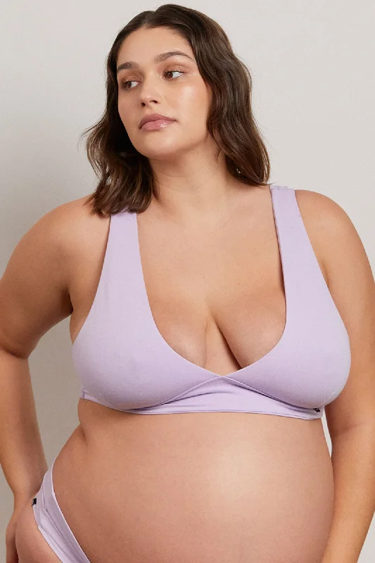 BERTA ORGANIC COTTON BRALETTE - LAVENDER