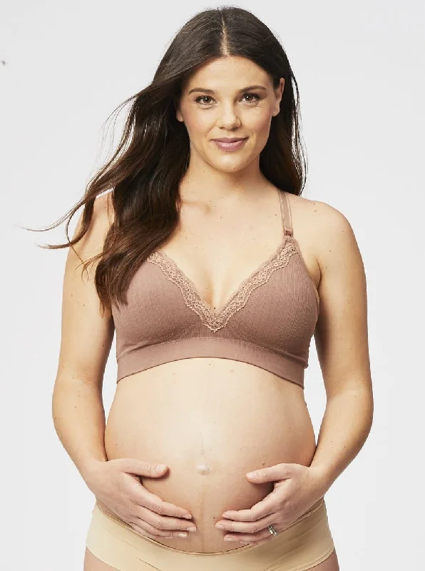 Cake Maternity Tutti Frutti Bamboo Nursing Mocha Bra