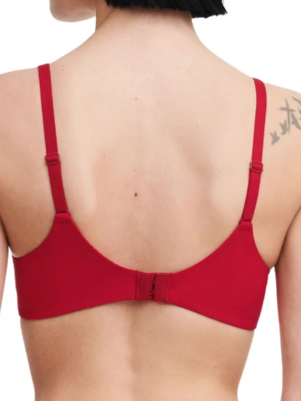 Easy Feel Floral Touch Covering Memory Foam Bra - Scarlet