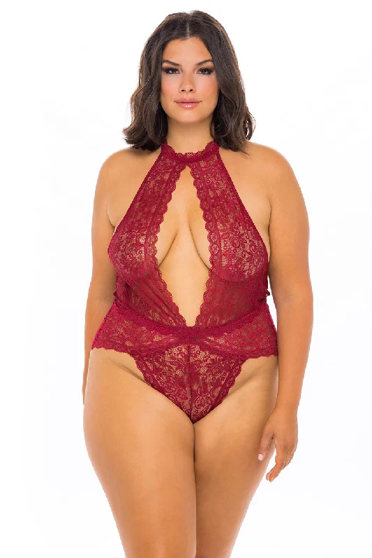 Curvy Allison Lace Teddy