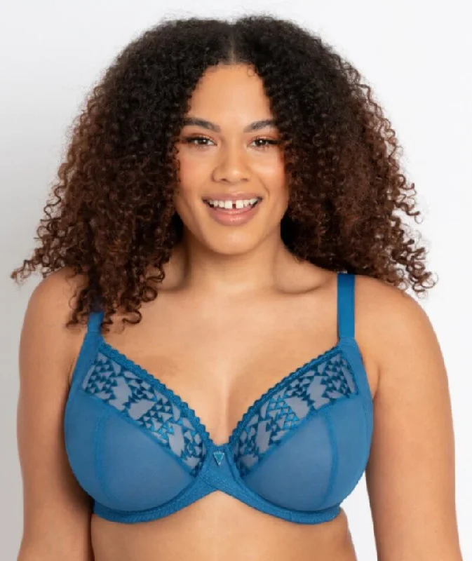 Curvy Kate Centre Stage Full Plunge Bra - Blue