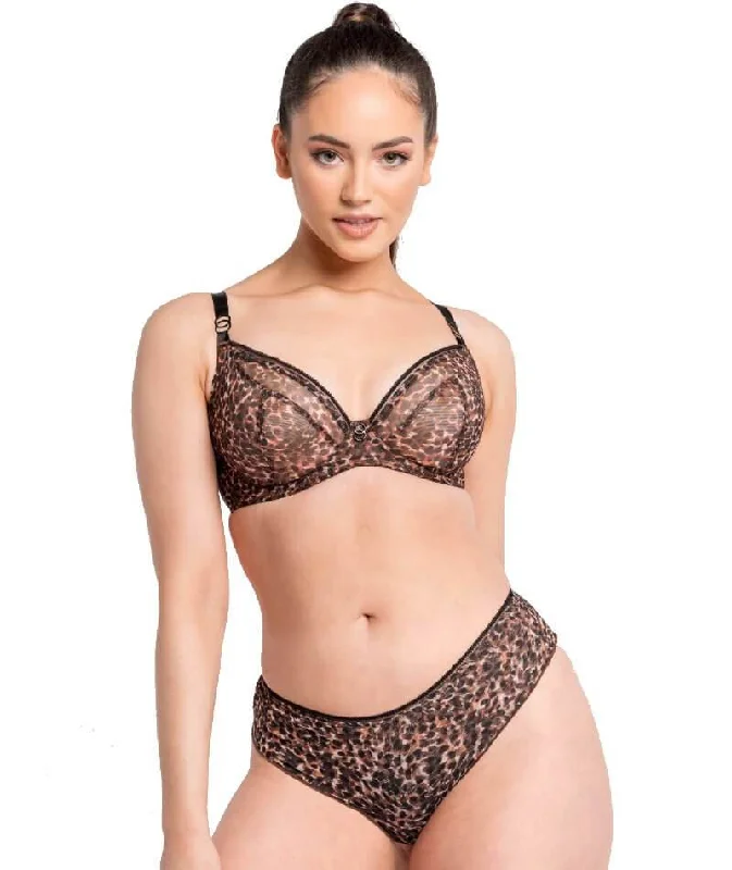 Curvy Kate Lifestyle Plunge Bra - Animal Print