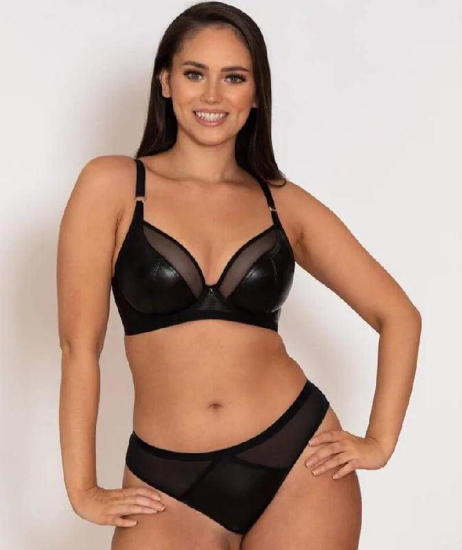 Curvy Kate Lucky Star Underwire Plunge Bra - Black