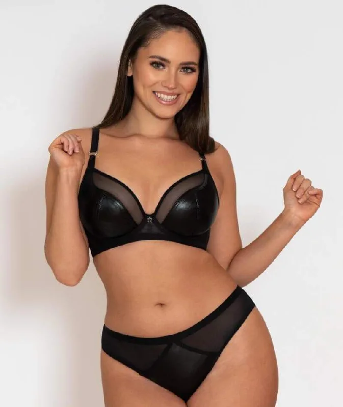 Curvy Kate Lucky Star Underwire Plunge Bra - Black