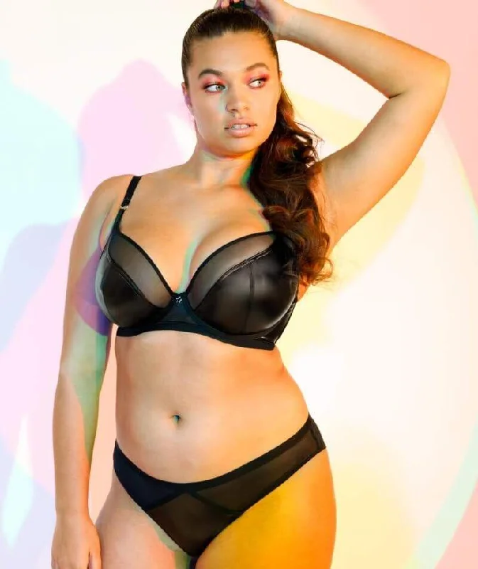 Curvy Kate Lucky Star Underwire Plunge Bra - Black