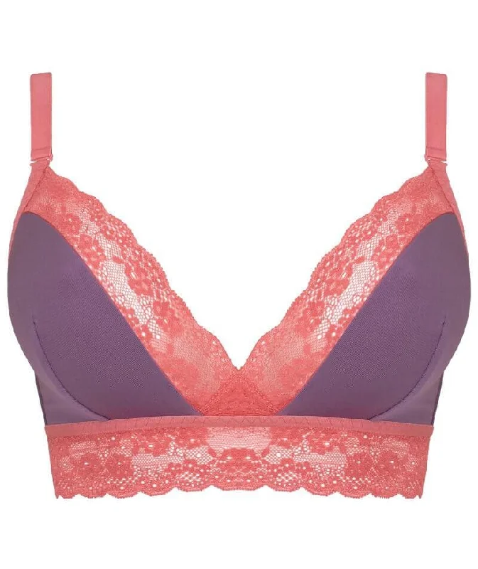 Curvy Kate Twice the Fun Reversible Wire-free Bralette - Pink/Purple