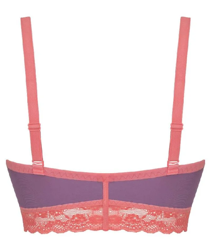 Curvy Kate Twice the Fun Reversible Wire-free Bralette - Pink/Purple