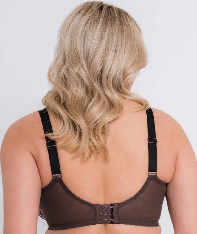 Curvy Kate Wonderfully Full Cup Bra - Cocoa Print Brown