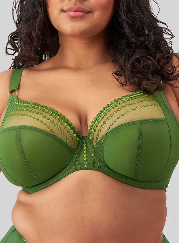 Elomi: Matilda Plunge Bra Jungle Green