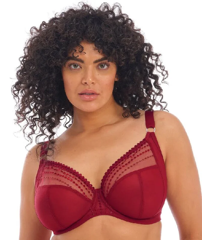 Elomi Matilda Underwired Plunge Bra - Crimson