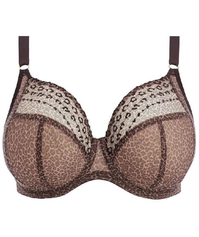 Elomi Matilda Underwired Plunge Bra - Leopard