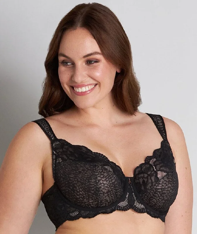 Fayreform Midnight Express Underwire Bra - Black