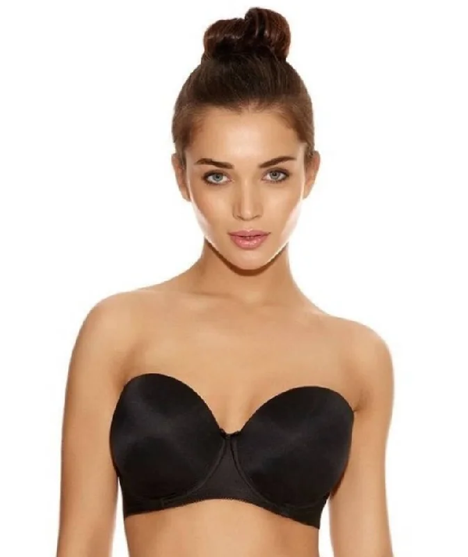 Freya Deco Underwired Moulded Strapless Bra - Black