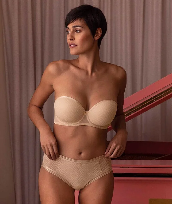 Freya Tailored Underwire Moulded Strapless Bra - Natural Beige