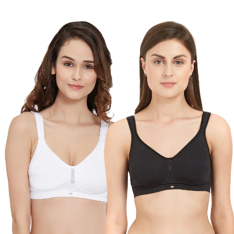 Full Coverage Minimizer Non Padded Non Wired Bra (Pack Of 2) CB-328