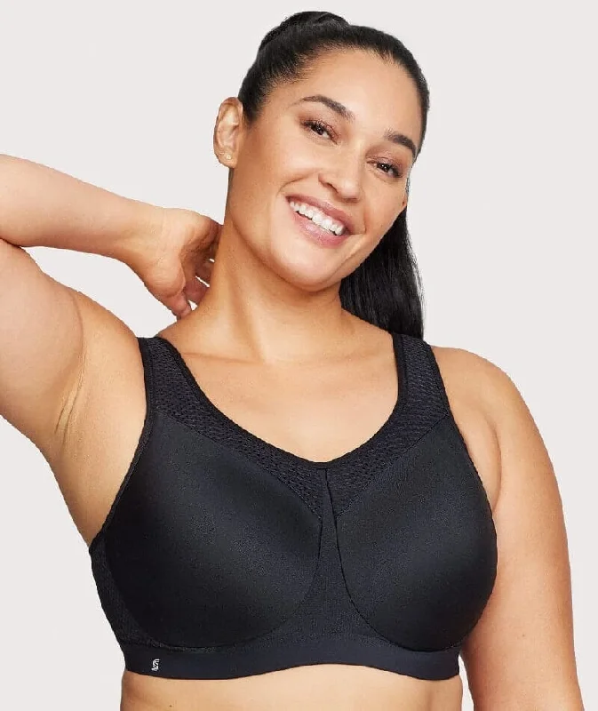 Glamorise High Impact Underwire Sports Bra - Black