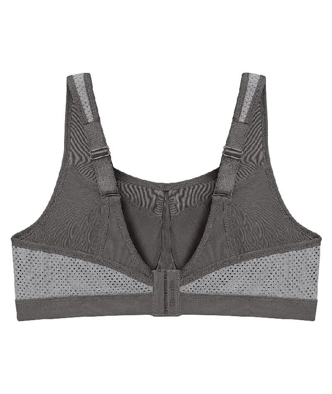 Glamorise High Impact Underwire Sports Bra - Grey