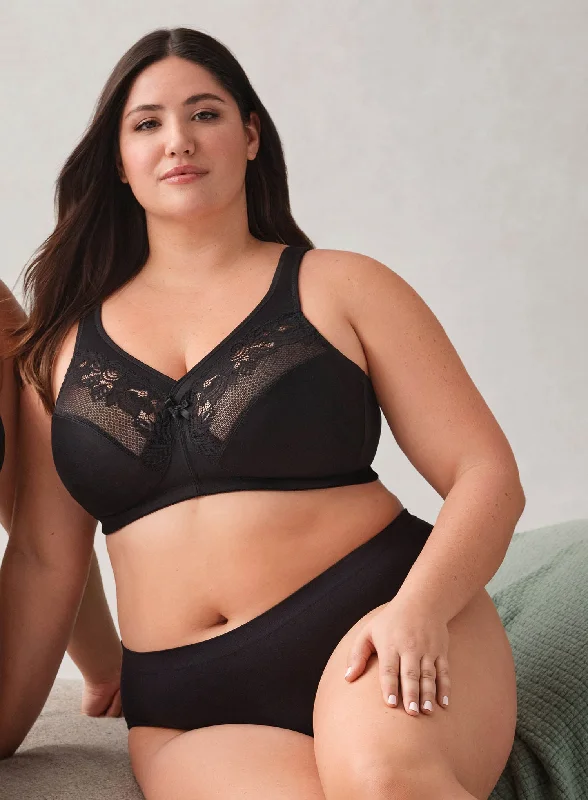 Glamorise: Magic Lift Minimizer Bra Black