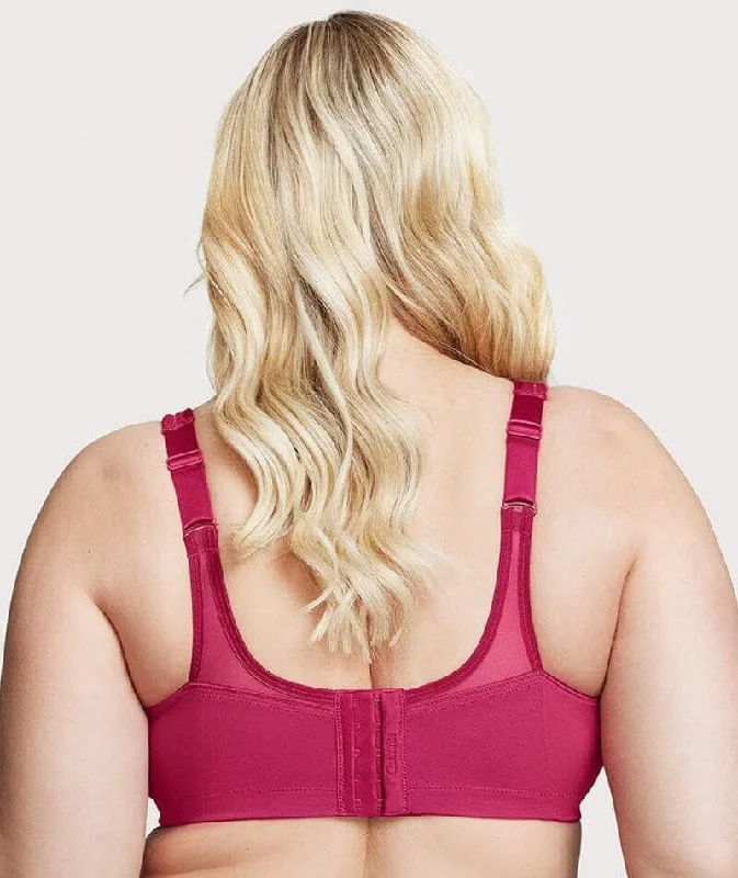 Glamorise Magiclift Seamless Wire-Free Sports Bra - Ruby Red