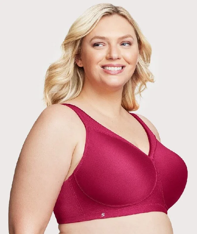 Glamorise Magiclift Seamless Wire-Free Sports Bra - Ruby Red