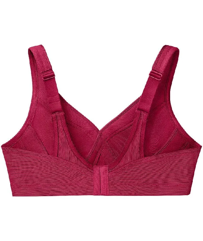 Glamorise Magiclift Seamless Wire-Free Sports Bra - Ruby Red