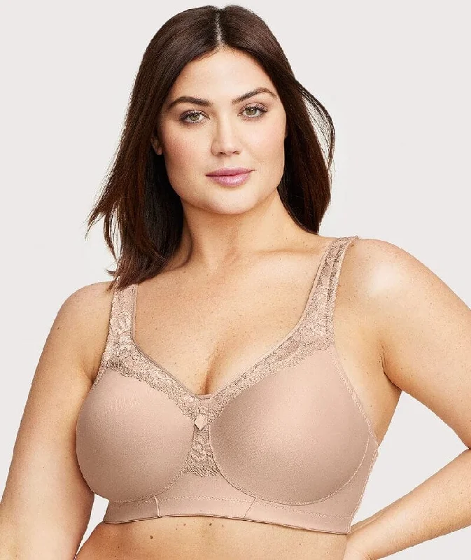 Glamorise Magiclift Seamless Wire-Free Everyday Bra - Cafe