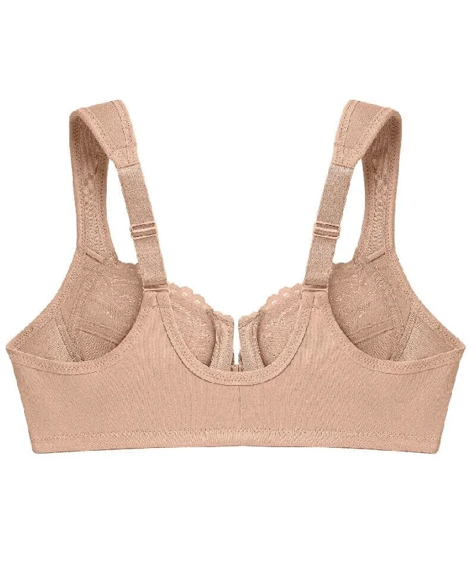 Glamorise WonderWire Front-Closure Bra - Cafe