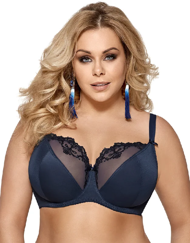 Gorsenia Ashley Balconette Bra Navy Blue