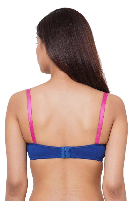 Organic Cotton Antimicrobial Laced Soft Nursing Bra-IMB003A