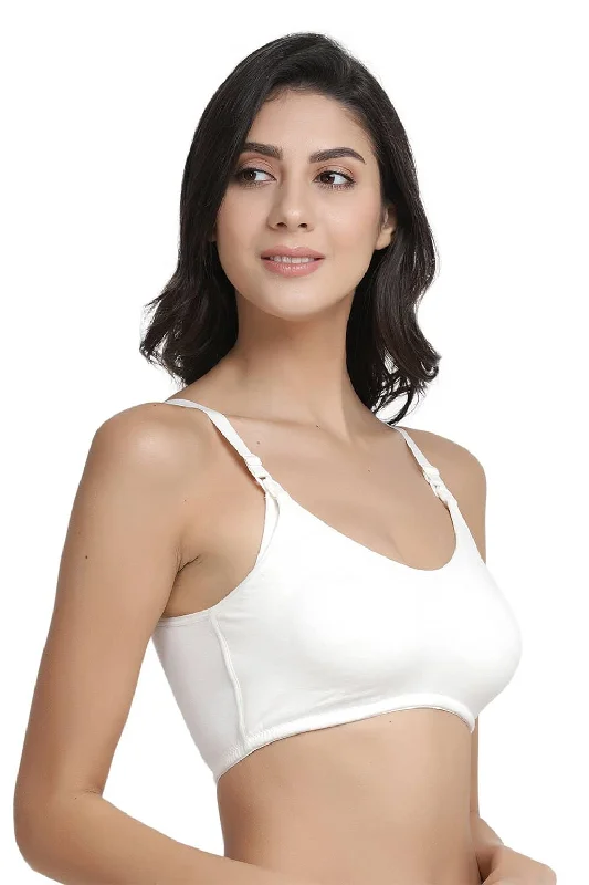 Organic Cotton Antimicrobial Soft Nursing Bra-IMB004F