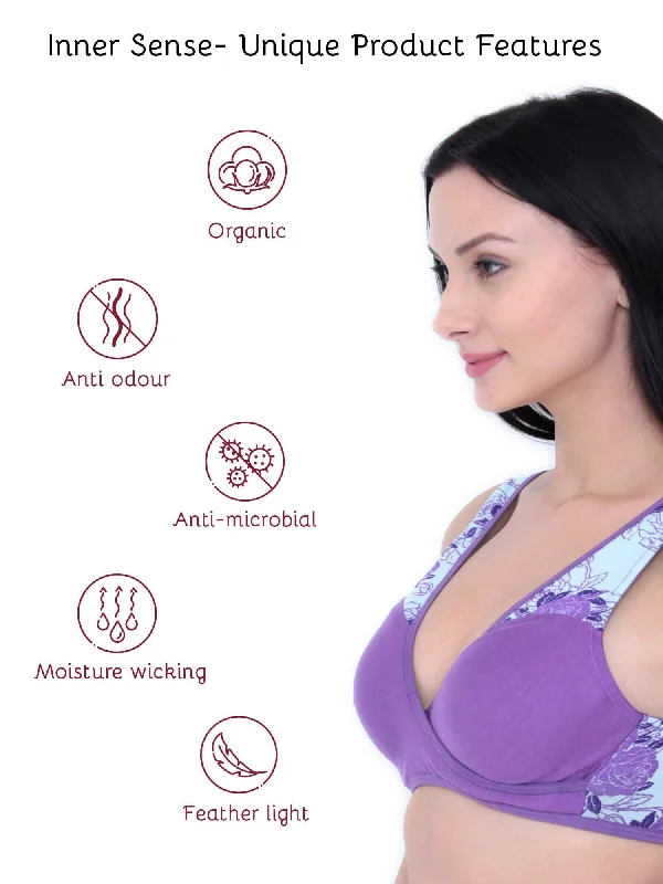 Organic Cotton Antimicrobial Sleeping/Feeding Bra-IMB007B