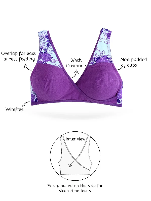 Organic Cotton Antimicrobial Sleeping/Feeding Bra-IMB007B