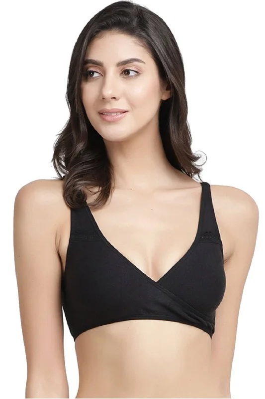 Organic Cotton Antimicrobial Sleeping/Feeding Bra-IMB007G