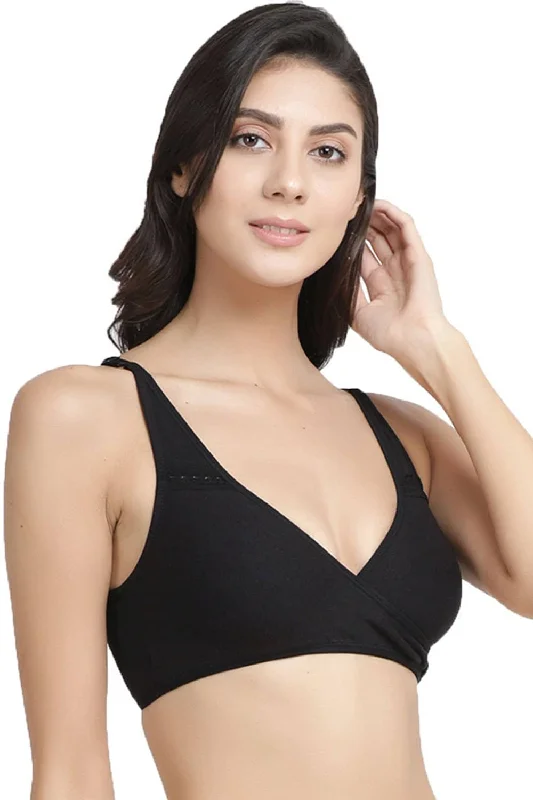 Organic Cotton Antimicrobial Sleeping/Feeding Bra-IMB007G