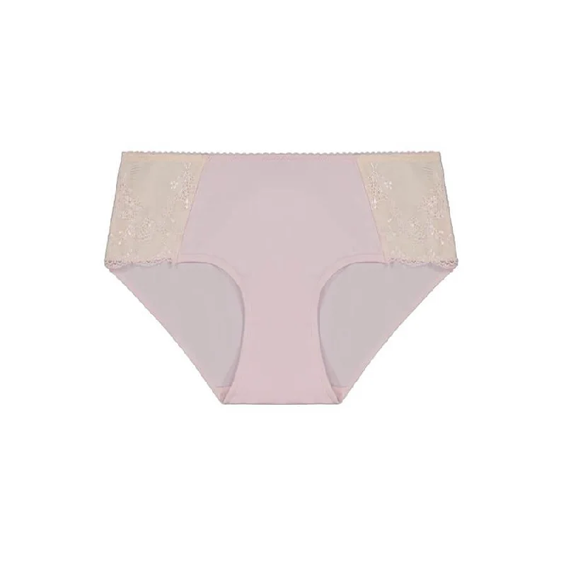 Contrast Lace Boyleg Brief - Pink Soda