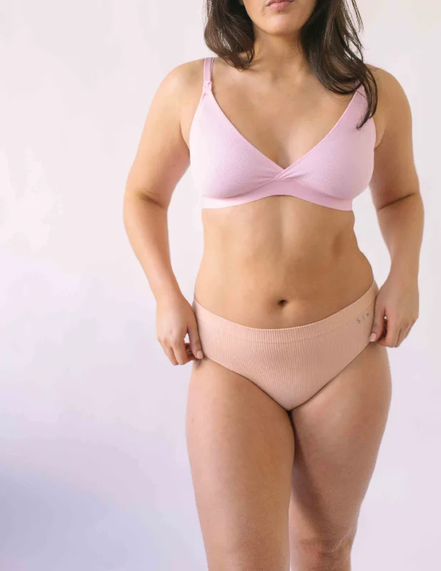 Maya Black + Pink Nursing Bra set