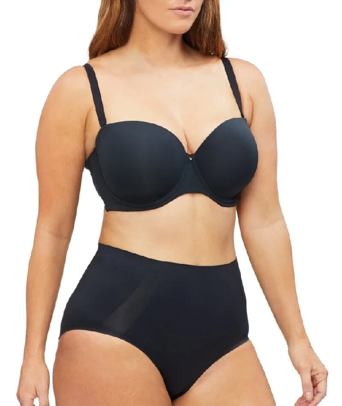 Nancy Ganz Body Define Strapless Full Cup Contour Bra - Black