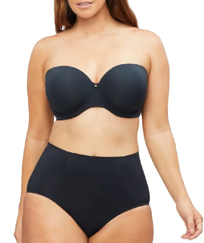 Nancy Ganz Body Define Strapless Full Cup Contour Bra - Black