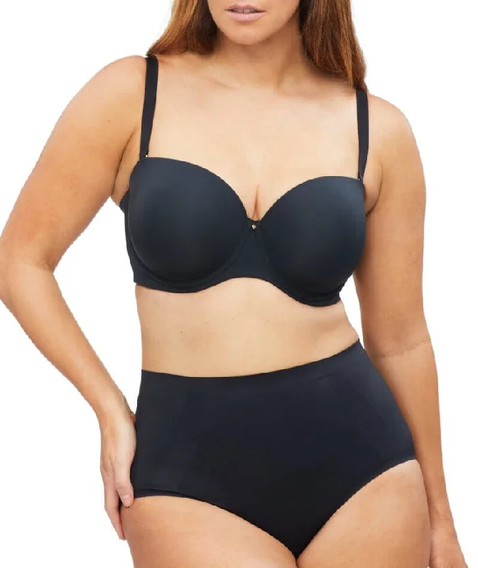 Nancy Ganz Body Define Strapless Full Cup Contour Bra - Black