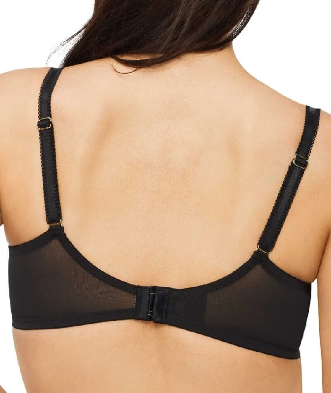 Nancy Ganz Jasmine Balconette Underwire Bra - Black